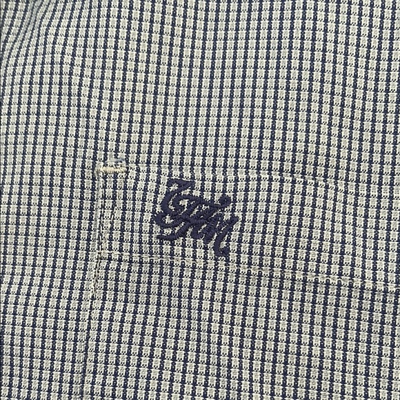 7 for all Mankind Men's Blue Button-Up Shirt - Picture 4 of 10